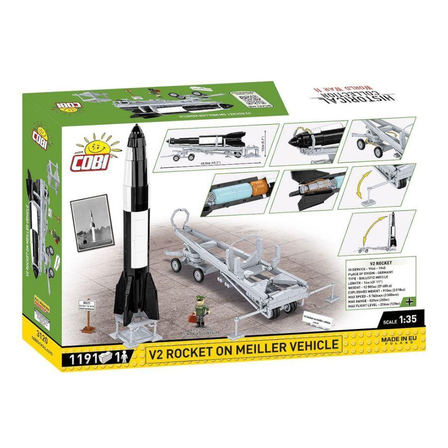 World War 2 - V2 Rocket On Meiller [Exclusive] Construction Brick Set (1191 Pieces)
