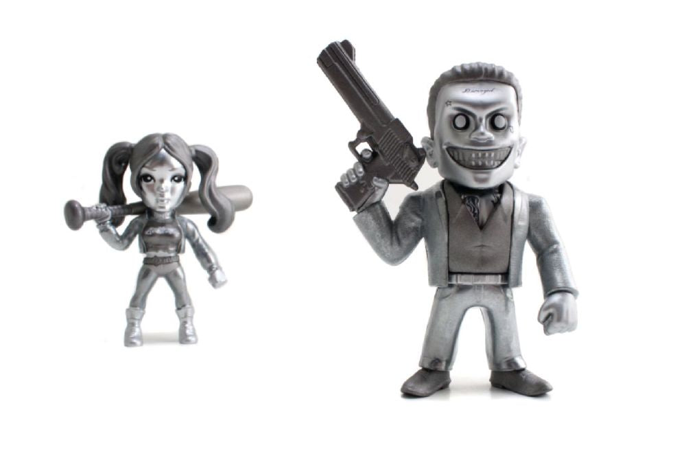 Suicide Squad (2016) - Harley Quinn & Joker US Exclusive 4″ Bare Metal 2 Pack