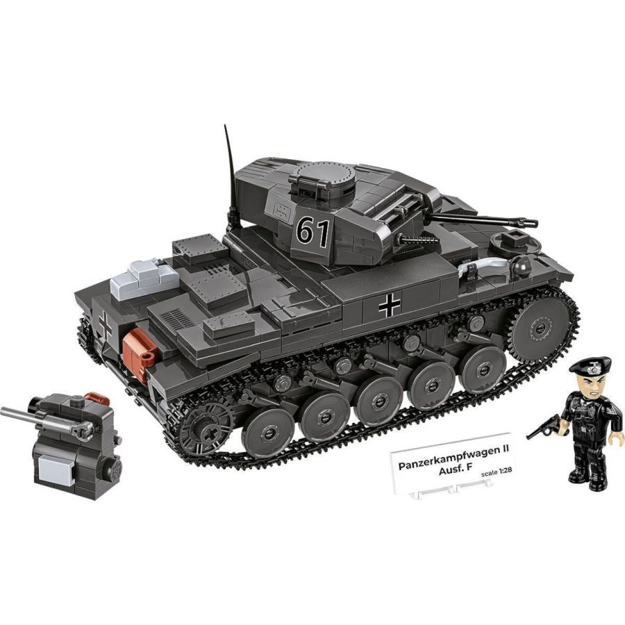 World War 2 - Panzerkampfwagen II Ausff Construction Brick Set (813 Pieces)