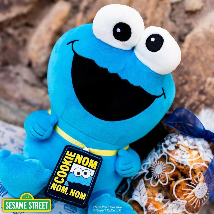 Sesame Street - Cookie Monster w/Badge Super Duper Plush