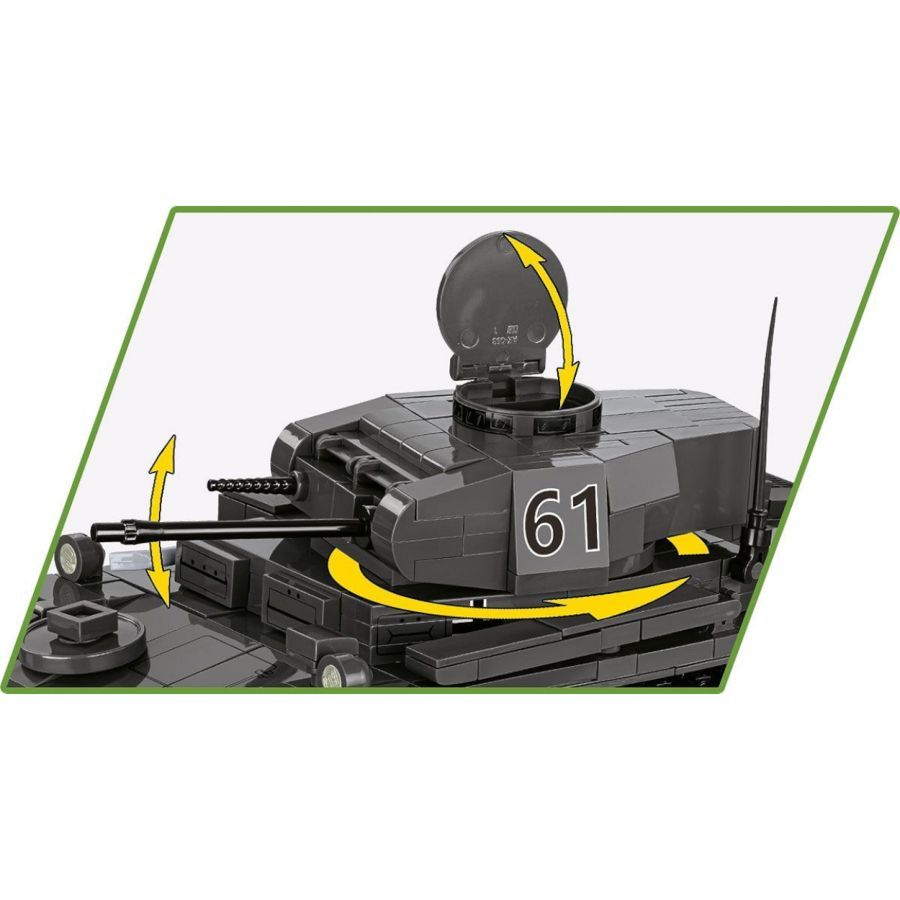 World War 2 - Panzerkampfwagen II Ausff Construction Brick Set (813 Pieces)