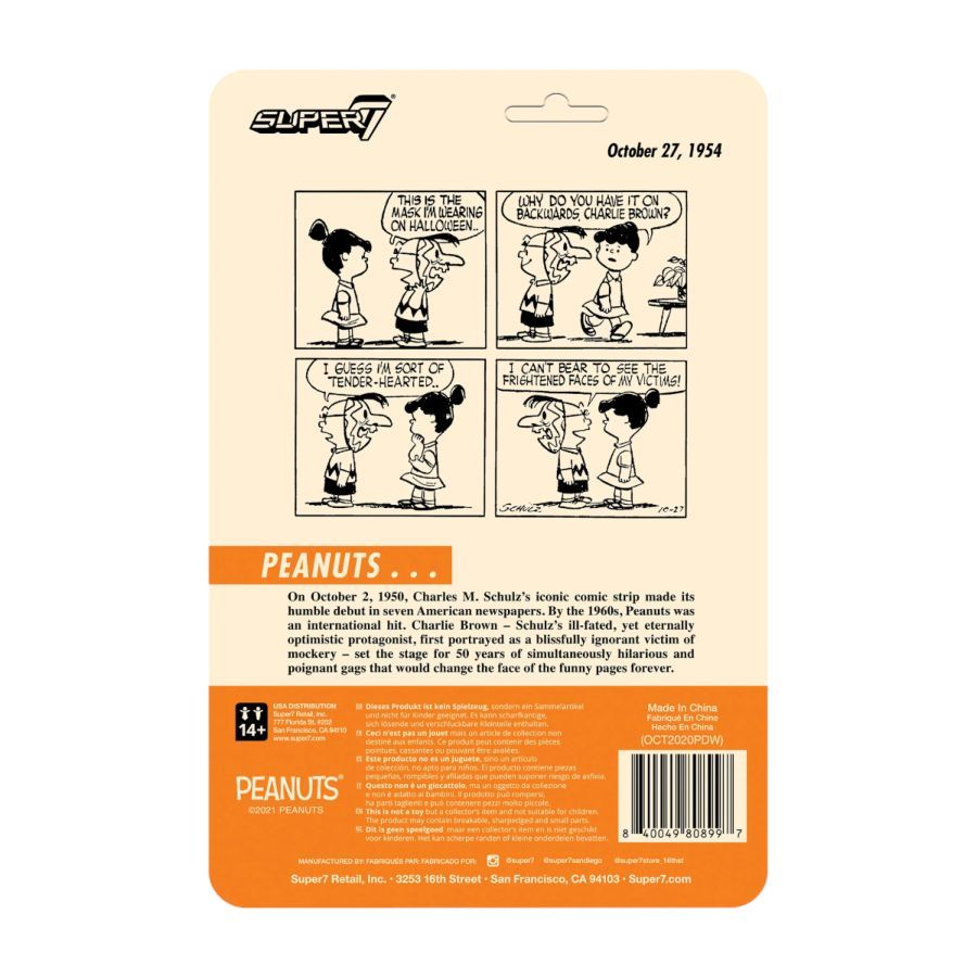 Peanuts - Charlie Brown with Halloween Mask ReAction 3.75″ Action Figure