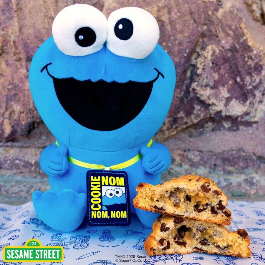 Sesame Street - Cookie Monster w/Badge Super Duper Plush