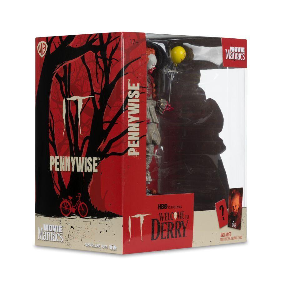Welcome to Derry - Pennywise (Bloody) Movie Maniacs 6″ Posed Figure