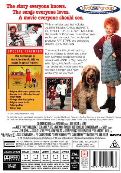 Annie (1982) DVD