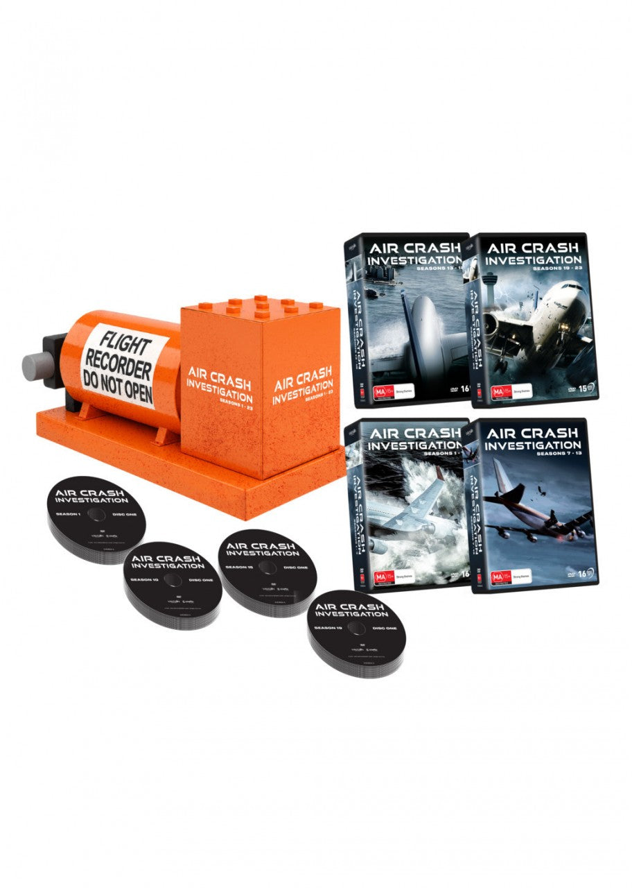 Air Crash Investigation: Seasons 1-23 - Black Box Replica Edition (DVD Box Set)
