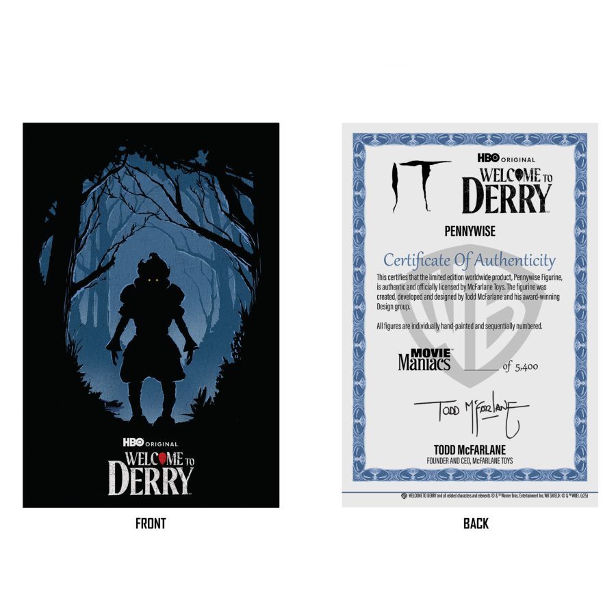 Welcome to Derry - Pennywise (Flashback) 6″ Movie Maniacs Figure