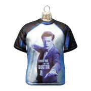 Doctor Who - T-Shirt Shape 3.5″ Glass Xmas Ornament
