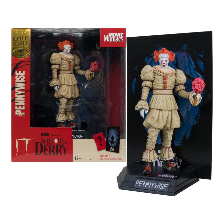 Welcome to Derry - Pennywise (Flashback) 6″ Movie Maniacs Figure
