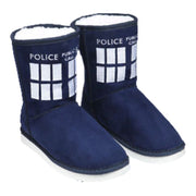 Doctor Who - TARDIS Boot Slipper Ladies Size 9