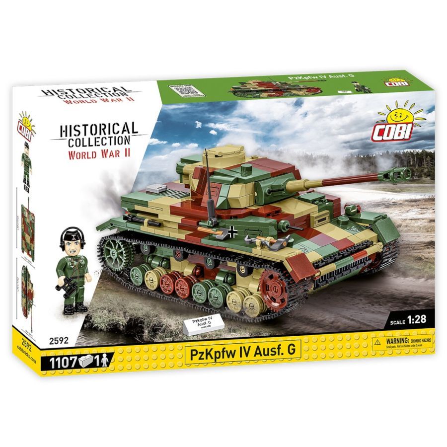 World War 2 - PzKpfw IV Ausf.G Construction Brick Set (1107 Pieces)