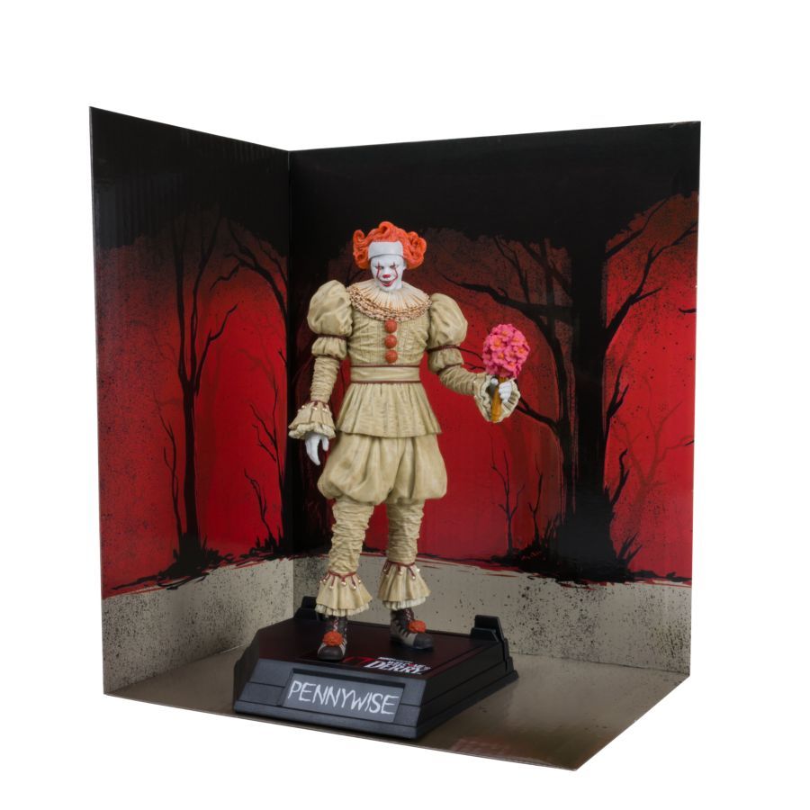 Welcome to Derry - Pennywise (Flashback) 6″ Movie Maniacs Figure