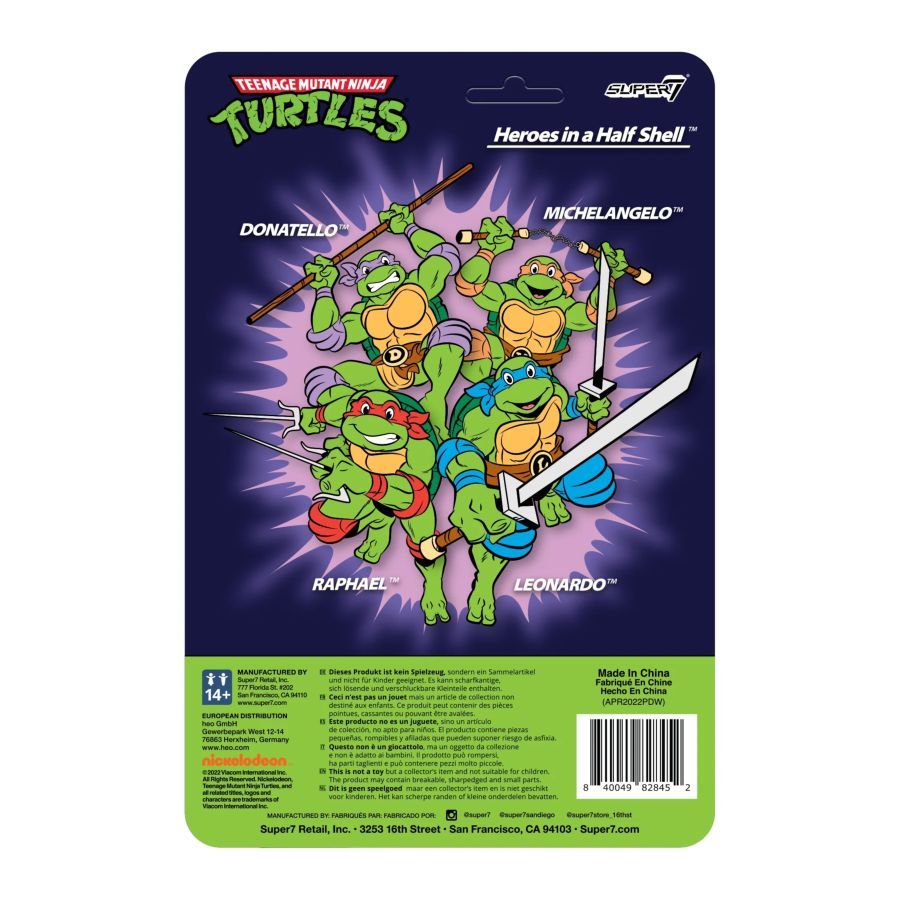 Teenage Mutant Ninja Turtles (TV’87) - Raphael Toon Reaction 3.75″ Figure