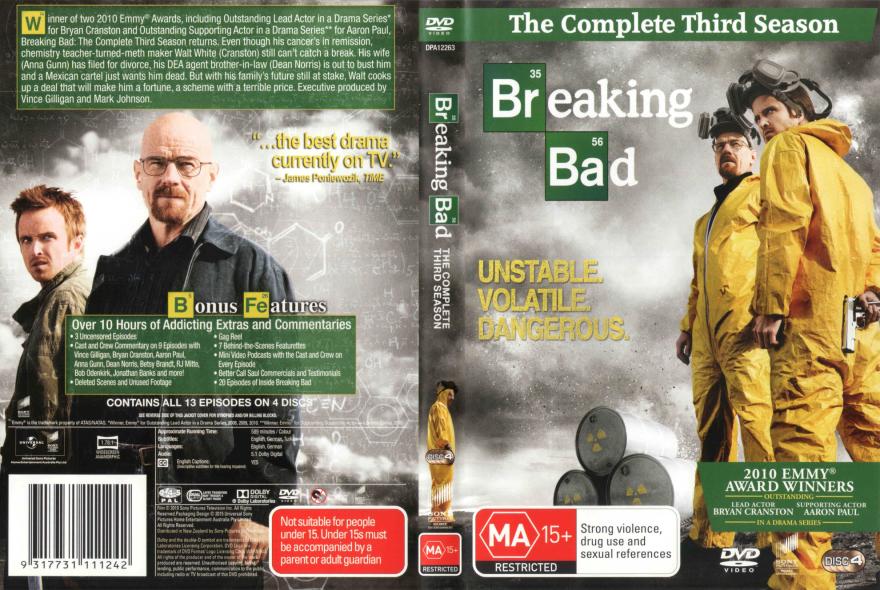 Breaking Bad Season 3 DVD
