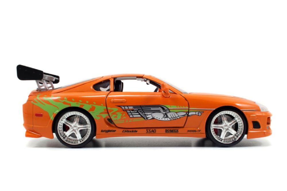 Fast & Furious - Brian’s Toyota Supra with Brian 1:24 Scale Diecast Model Kit