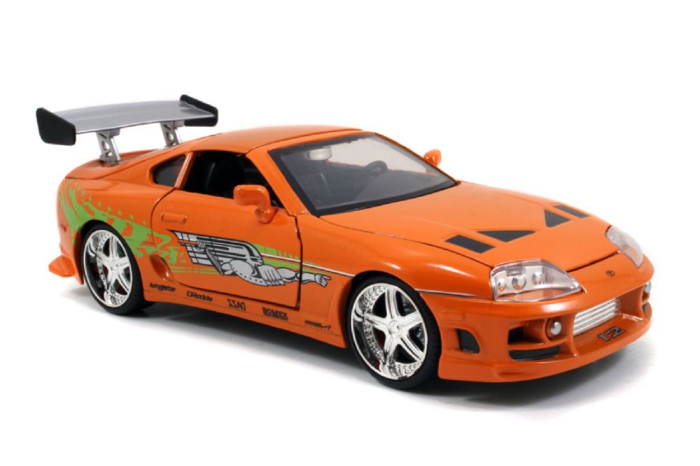 Fast & Furious - Brian’s Toyota Supra with Brian 1:24 Scale Diecast Model Kit