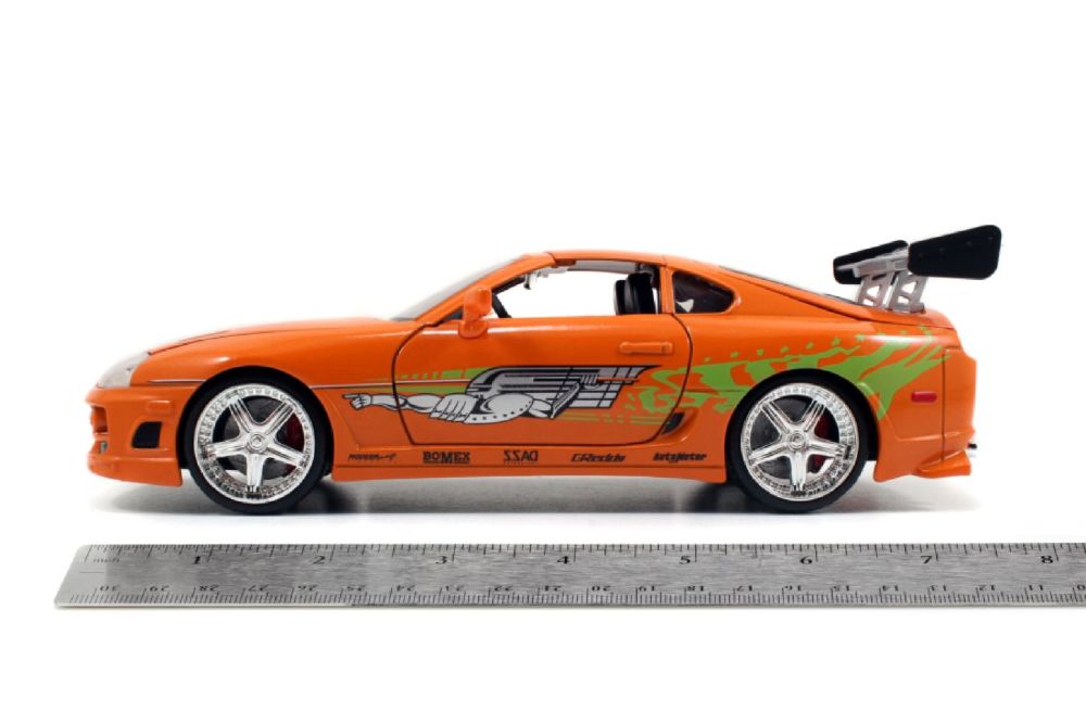 Fast & Furious - Brian’s Toyota Supra with Brian 1:24 Scale Diecast Model Kit