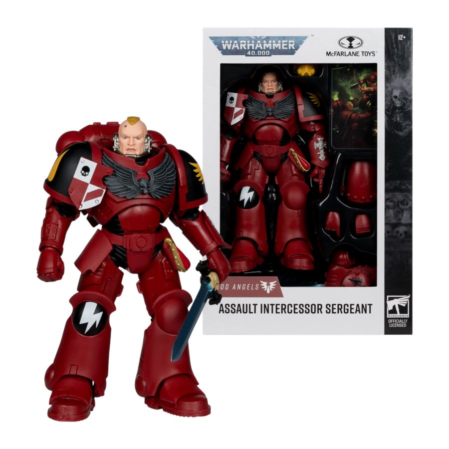 Warhammer 40,000 - Blood Angel Assault Intercessor Sergeant 7″ Action Figure