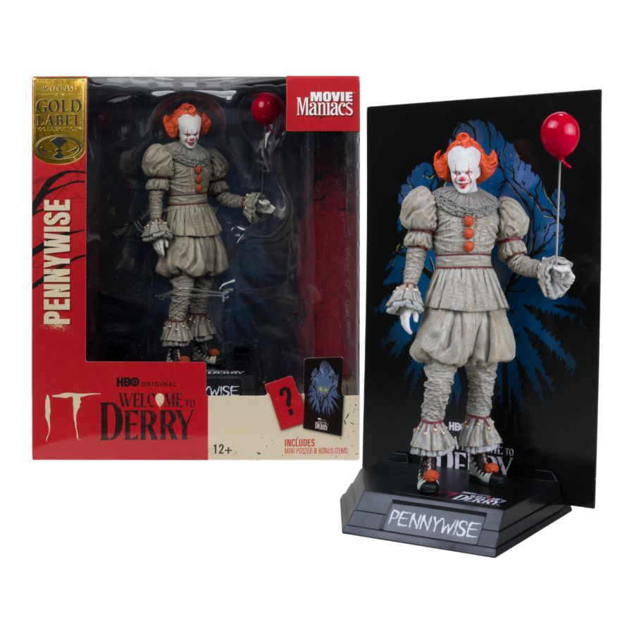 Welcome to Derry - Pennywise 6″ Movie Maniacs Figure