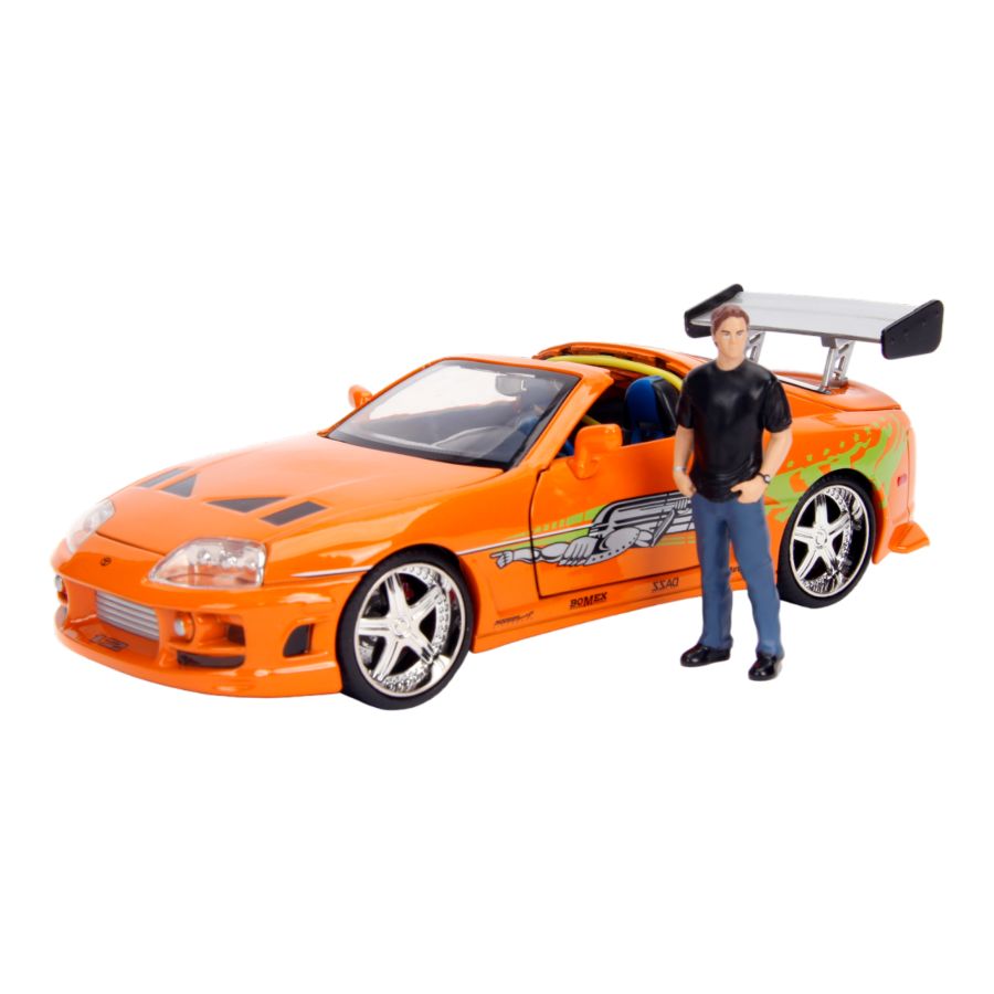 Fast & Furious - Brian’s Toyota Supra with Brian 1:24 Scale Diecast Model Kit
