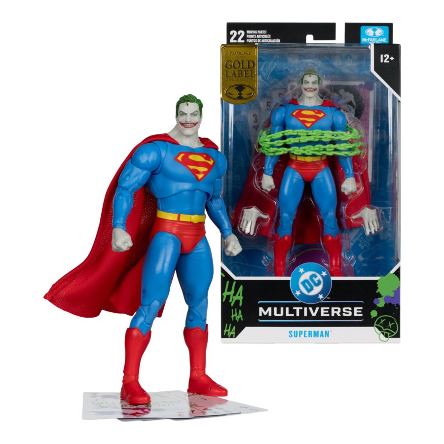 DC Multiverse - Superman Action Comics 1000/Jokerized (Gold Label) 7″ Figure