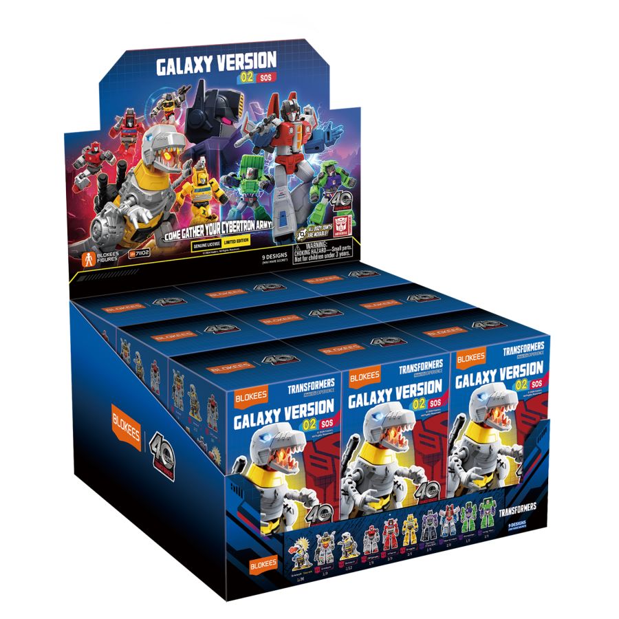Transformers - Galaxy Version 02 SOS Blind Box Assortment (Display of 9)