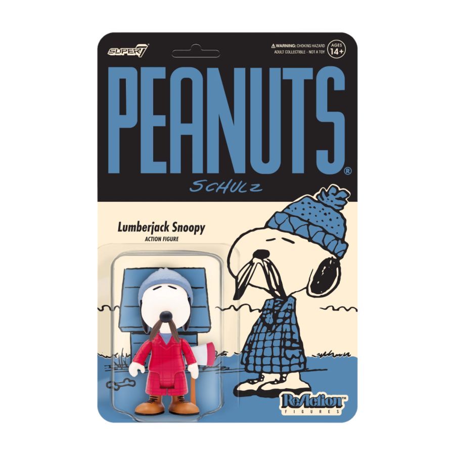 Peanuts - Lumberjack Snoopy ReAction 3.75″ Action Figure