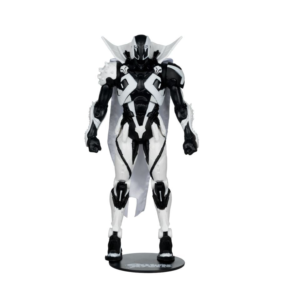 Spawn - The Deviant (Rat City) Black & White Spawn Rat City #1 Uncolored 7″ Figure with Comic