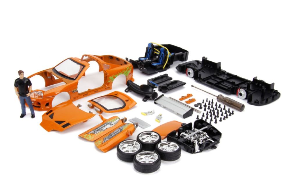 Fast & Furious - Brian’s Toyota Supra with Brian 1:24 Scale Diecast Model Kit
