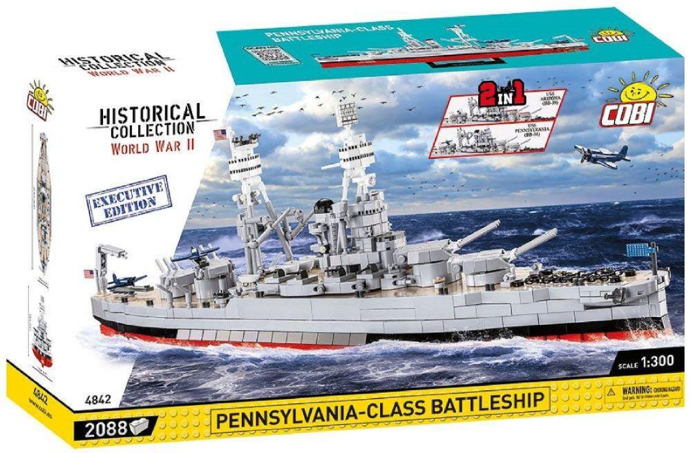 World War 2 - Pennsylvania Class Battleship [Executive] Construction Brick Set (2088 Pieces)