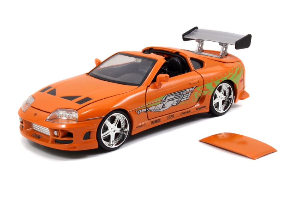 Fast & Furious - Brian’s Toyota Supra with Brian 1:24 Scale Diecast Model Kit