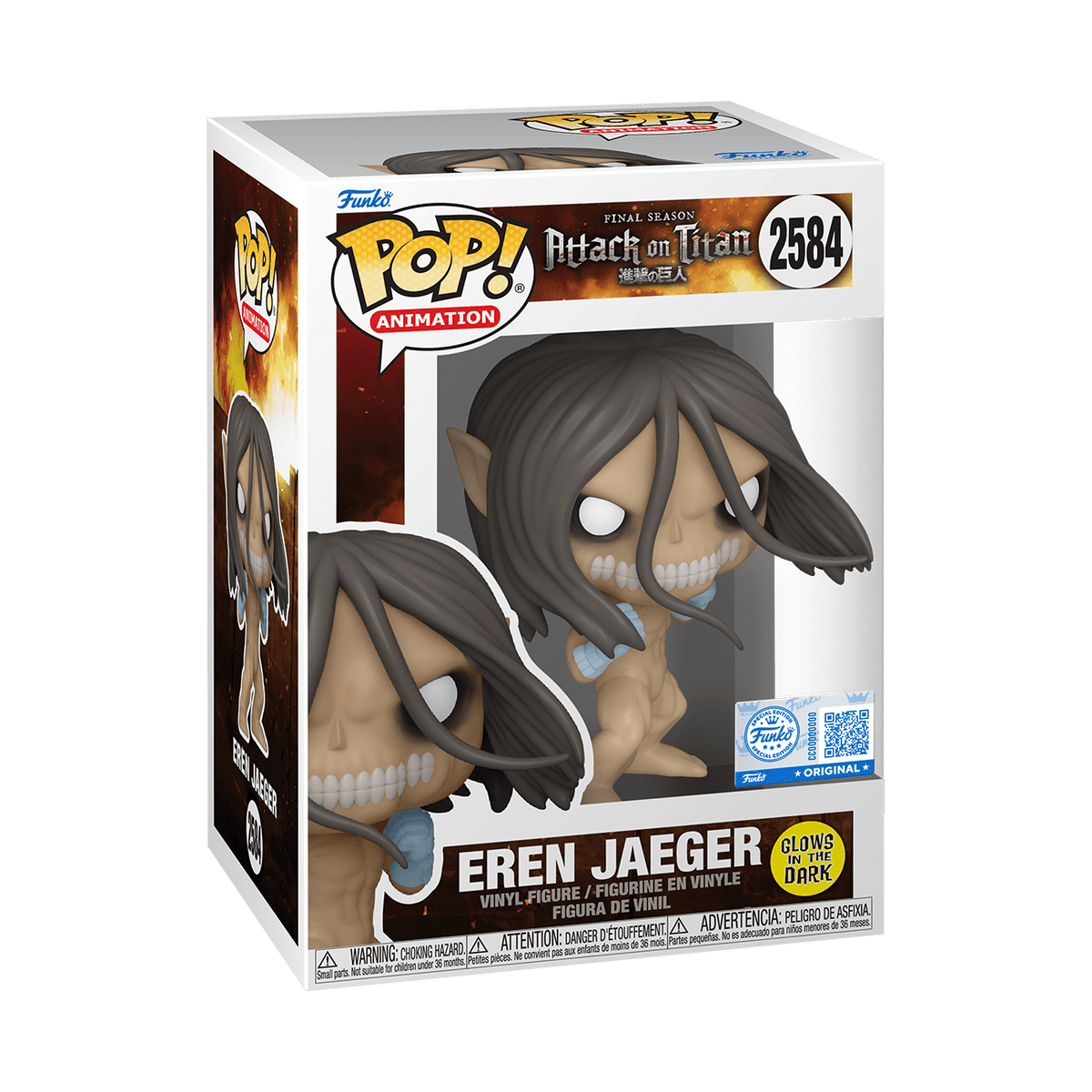Attack on Titan - Eren Jaeger (Titan) Exclusive Glow (Pop! Vinyl)