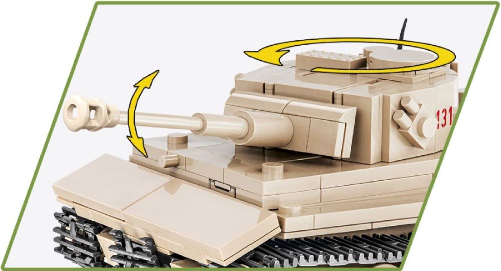 World War 2 - Pzkpfw VI Tiger “131” Construction Brick Set (340 Pieces)