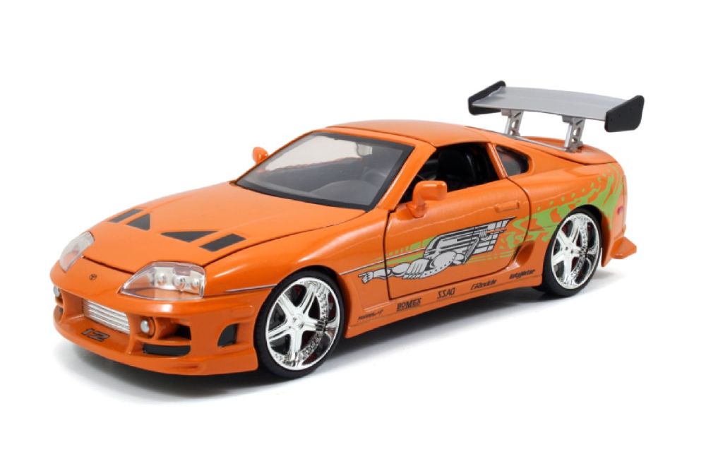 Fast & Furious - Brian’s Toyota Supra with Brian 1:24 Scale Diecast Model Kit