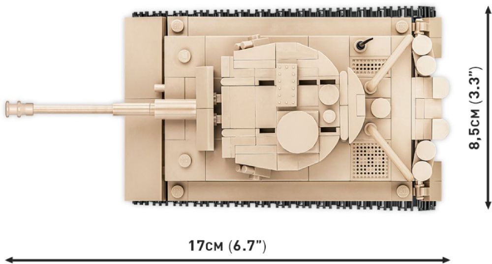World War 2 - Pzkpfw VI Tiger “131” Construction Brick Set (340 Pieces)