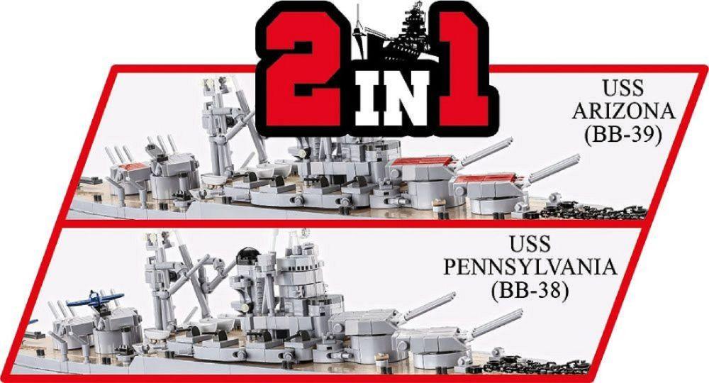 World War 2 - Pennsylvania Class Battleship [Executive] Construction Brick Set (2088 Pieces)