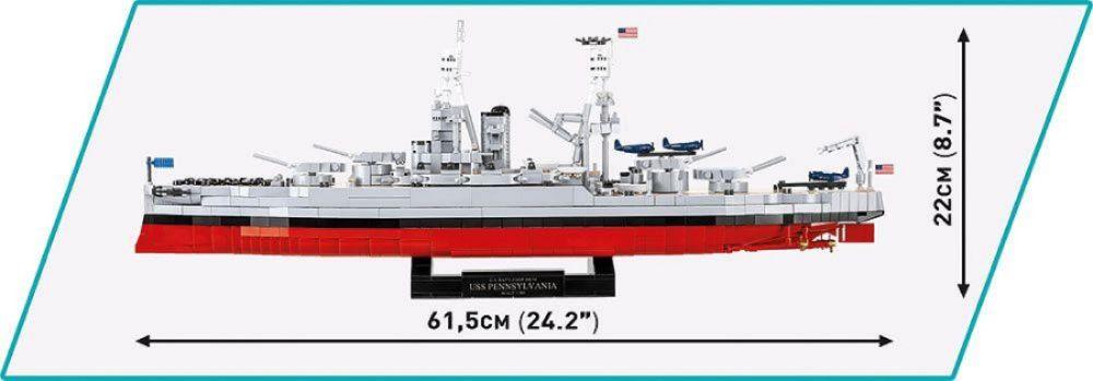 World War 2 - Pennsylvania Class Battleship [Executive] Construction Brick Set (2088 Pieces)