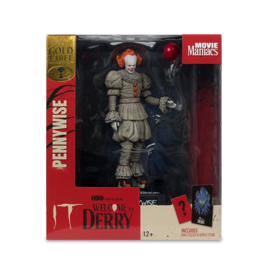 Welcome to Derry - Pennywise 6″ Movie Maniacs Figure