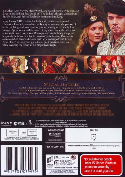 The Tudors Season 4 DVD
