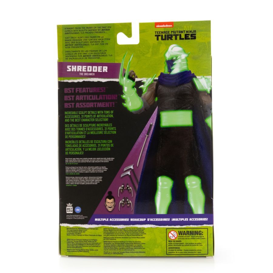 Teenage Mutant Ninja Turtles - Shredder “The Dreamer” BST AXN 1:15 Scale Glow Action Figure