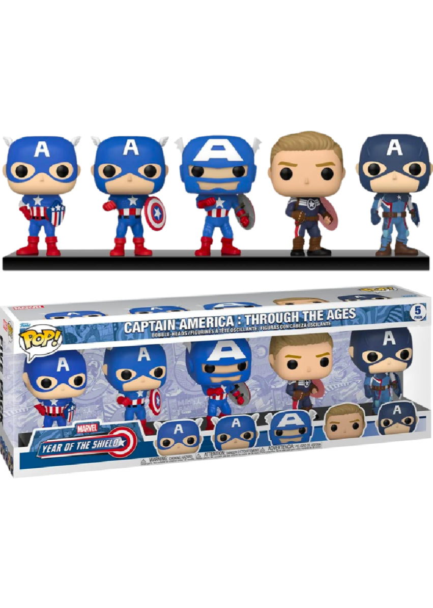Captain America - Through The Ages Year Of The Shield (Pop! Vinyl)
