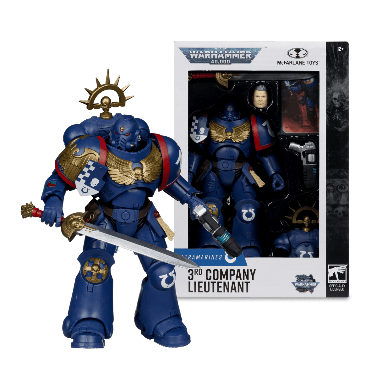 Warhammer 40,000 - Ultramarines 3rd Company Lieutenant 7″ Action Figure