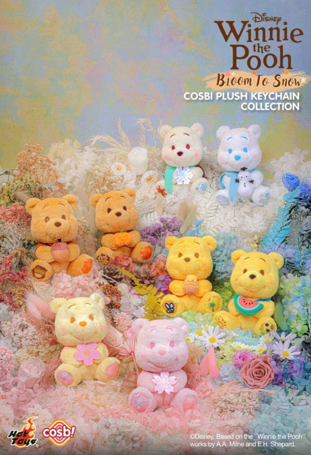 Winnie the Pooh – Bloom to Snow Cosbi Plush Keychain Collection (Display of 8)
