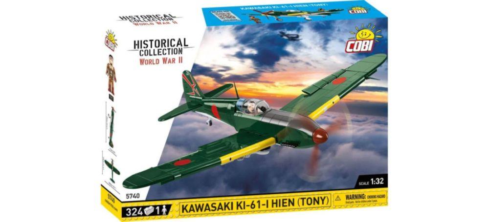 World War 2 - Kawasaki Ki-61-Hien (Tony) Construction Brick Set (350 Pieces)