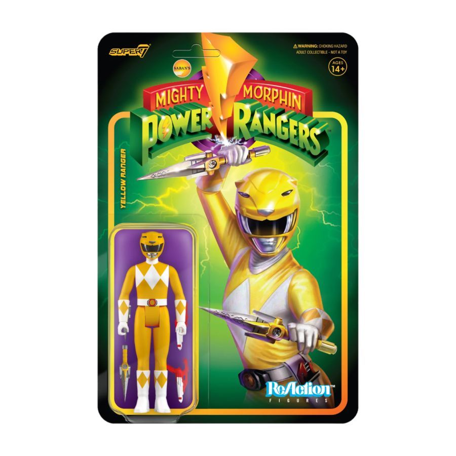 Power Rangers - Yellow Ranger ReAction 3.75″ Action Figure