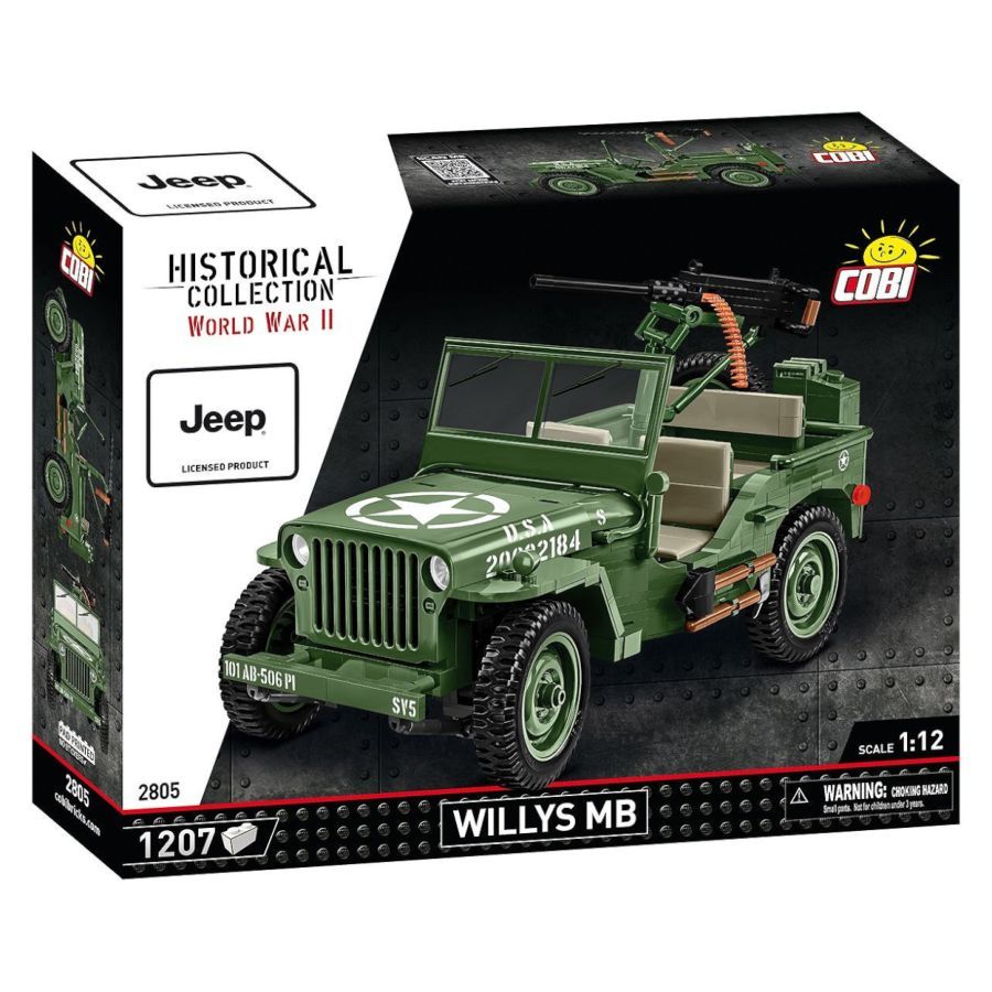 World War 2 - Willys MB Construction Brick Set (1207 Pieces)