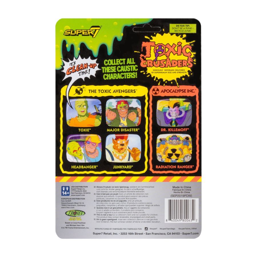 Toxic Crusaders - Radiation Ranger ReAction 3.75″ Action Figure