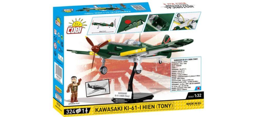 World War 2 - Kawasaki Ki-61-Hien (Tony) Construction Brick Set (350 Pieces)