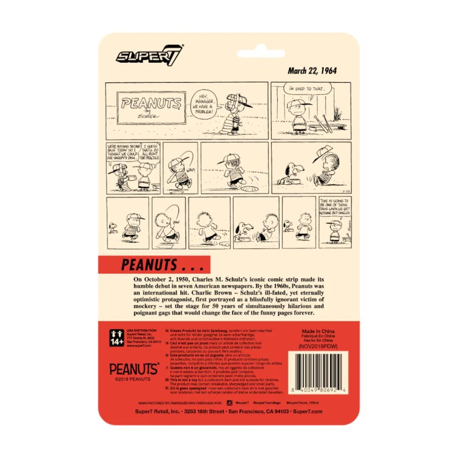 Peanuts - Manager Charlie Brown ReAction 3.75″ Action Figure