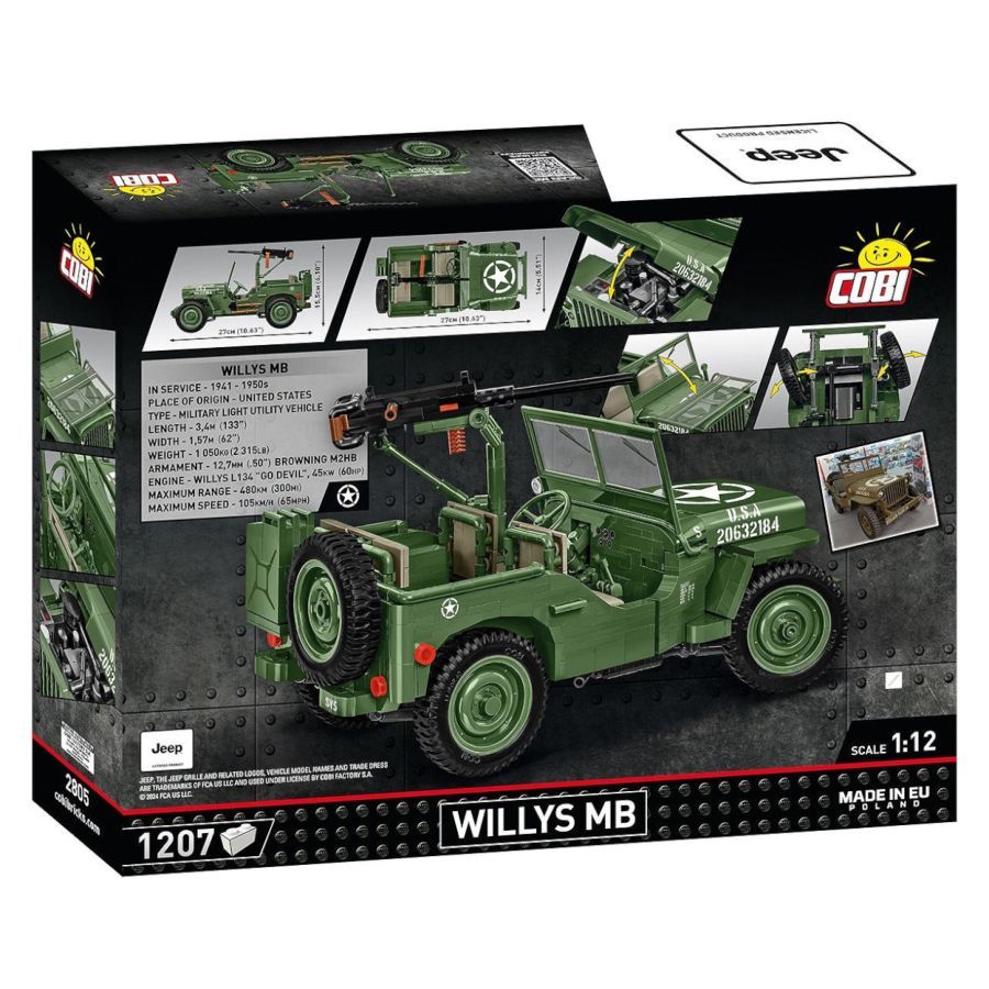 World War 2 - Willys MB Construction Brick Set (1207 Pieces)